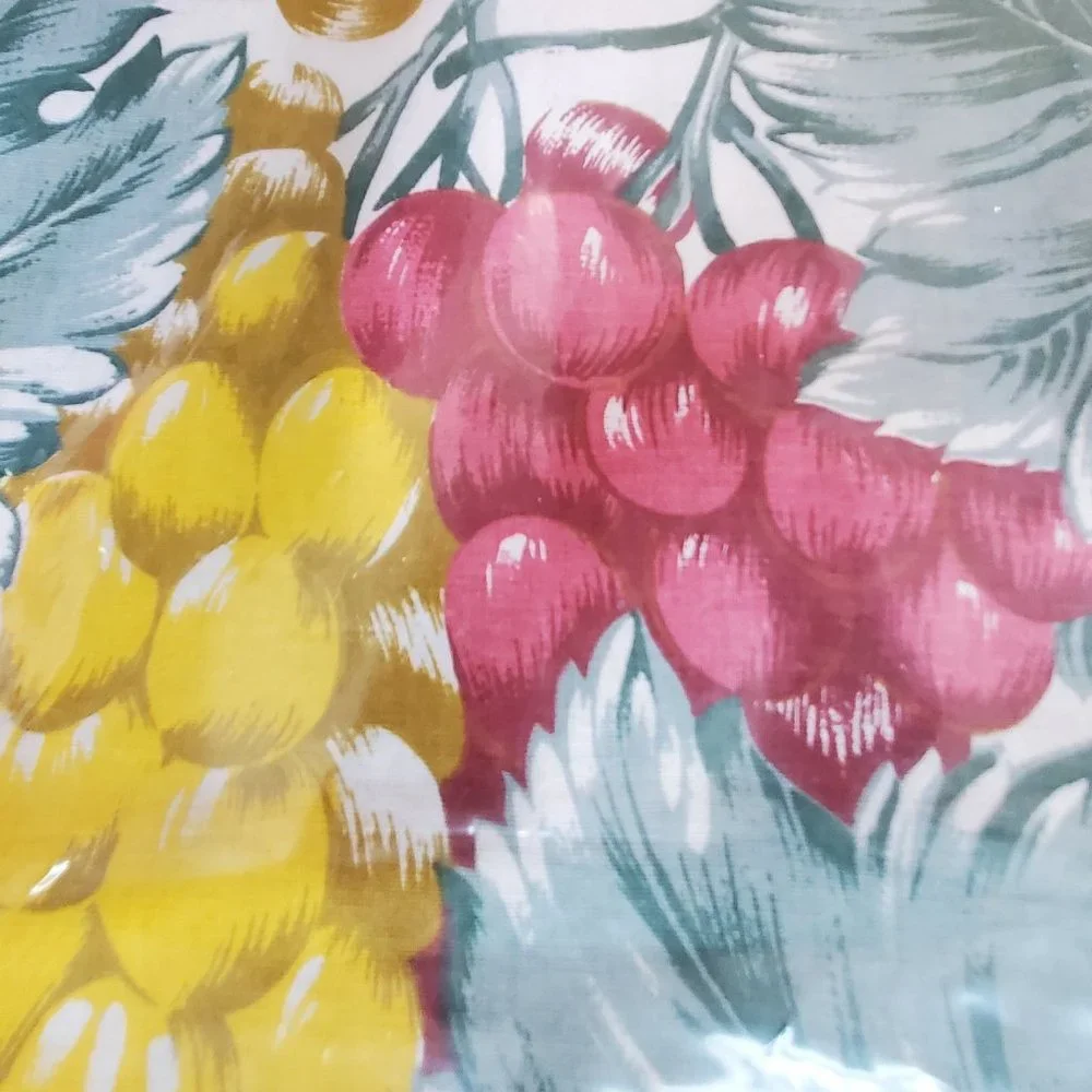 Grape Harvest Pattern Tablecloth 93 x 54 And 12 Napkins Made In Italy